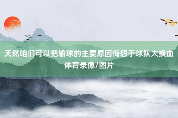 天然咱们可以把输球的主要原因悔怨于球队大换血体育录像/图片