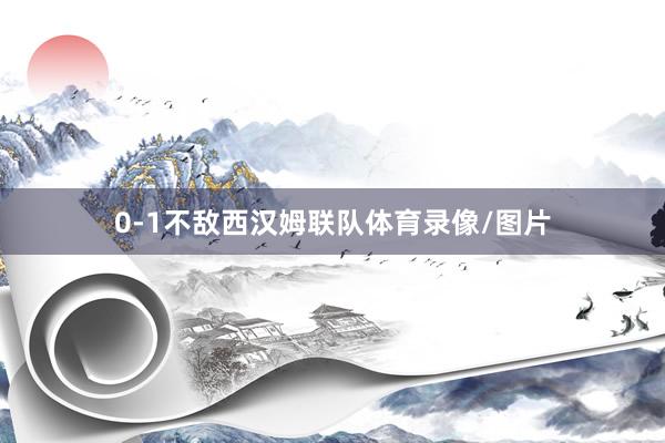 0-1不敌西汉姆联队体育录像/图片