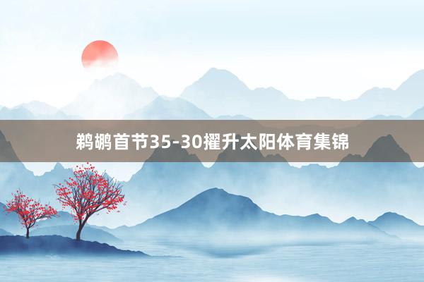 鹈鹕首节35-30擢升太阳体育集锦